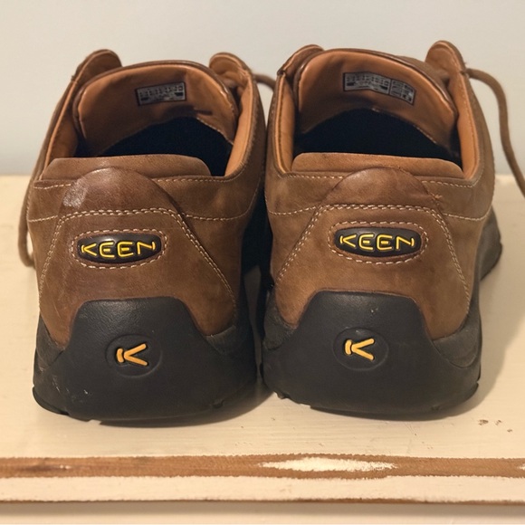 KEEN Men's Tan Leather Oxfords - Picture 3 of 7